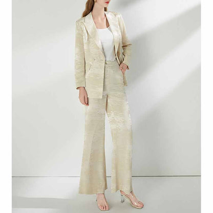 Women's Pantsuit 2 Pcs Formal Set Event Styling Outfit Business Suit