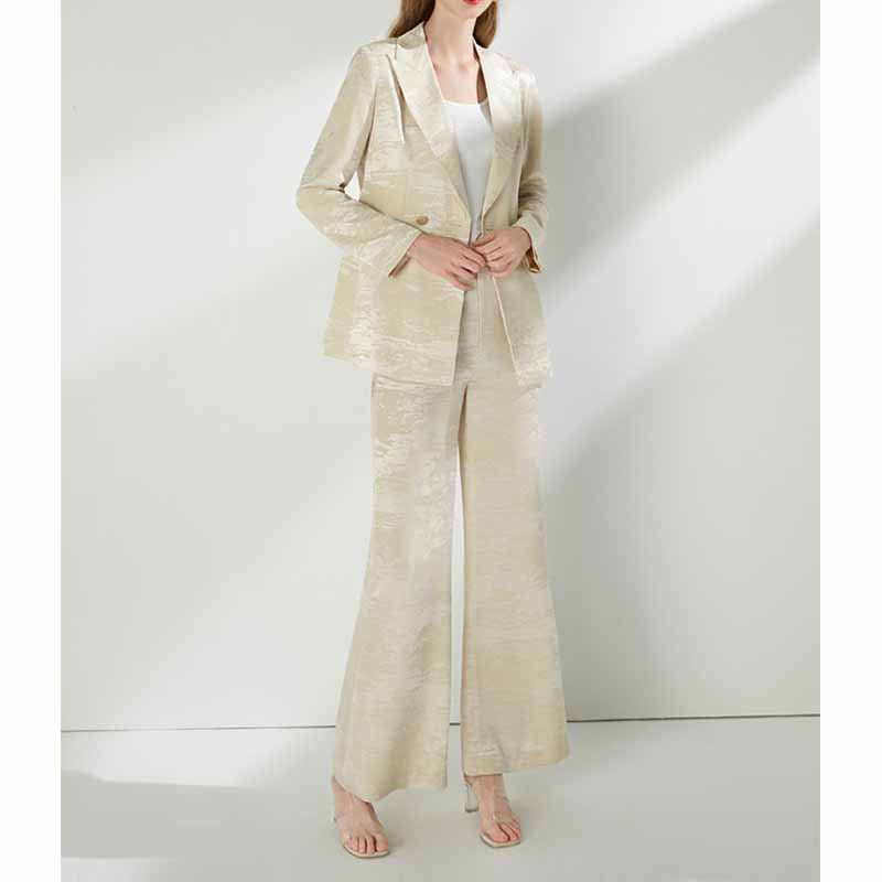 Women's Pantsuit 2 Pcs Formal Set Event Styling Outfit Business Suit