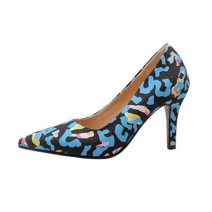 Women's Patent Leather Pointed Toe Stiletto Pumps – Classic High Heel Dress Shoes