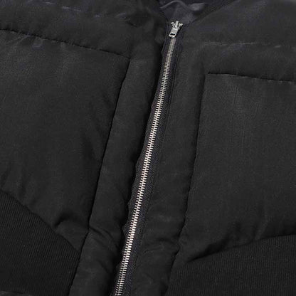 Women's Puff-Sleeve Cropped Padded Jacket Cotton Coat