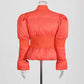 Women's Puff-Sleeve Cropped Padded Jacket Cotton Coat