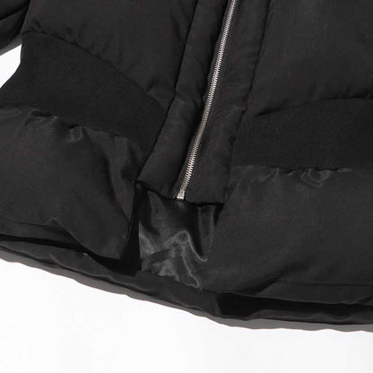 Women’s Puffy Winter Coat – Slim Fitted Cotton-Padded Jacket with Flared Sleeves