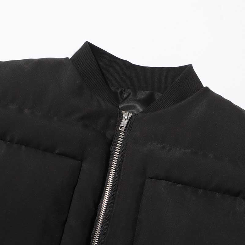 Women’s Puffy Winter Coat – Slim Fitted Cotton-Padded Jacket with Flared Sleeves