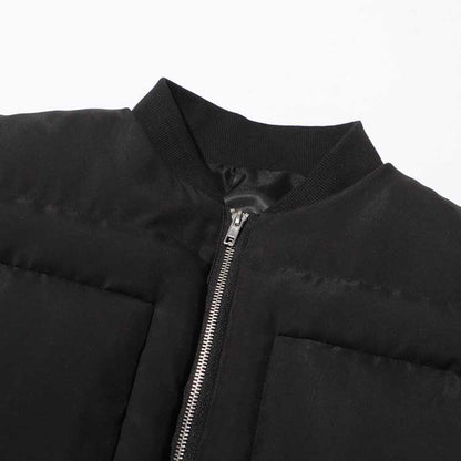 Women’s Puffy Winter Coat – Slim Fitted Cotton-Padded Jacket with Flared Sleeves