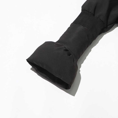 Women’s Puffy Winter Coat – Slim Fitted Cotton-Padded Jacket with Flared Sleeves