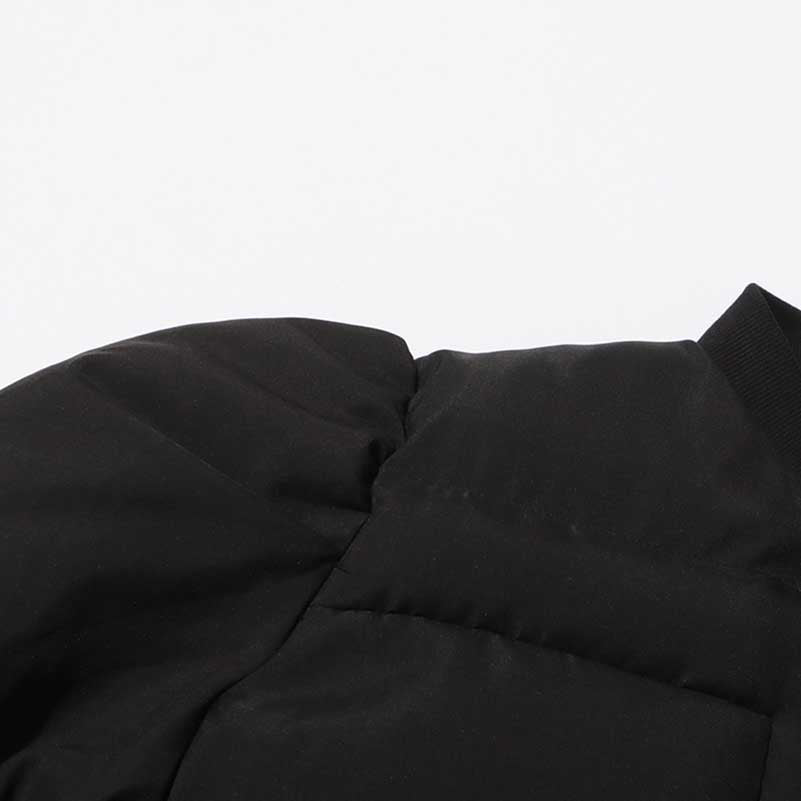 Women’s Puffy Winter Coat – Slim Fitted Cotton-Padded Jacket with Flared Sleeves