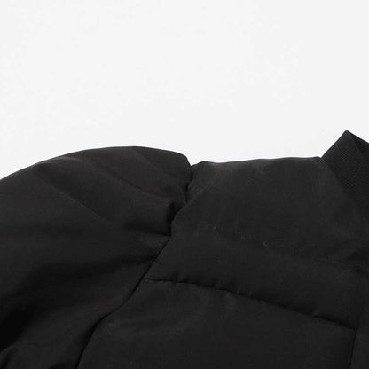 Women’s Puffy Winter Coat – Slim Fitted Cotton-Padded Jacket with Flared Sleeves