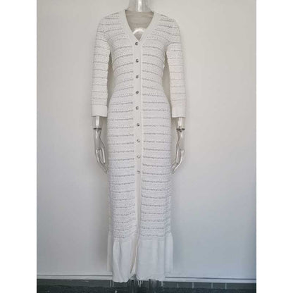 Rhinestone Knit Maxi Dress for Stunning Style