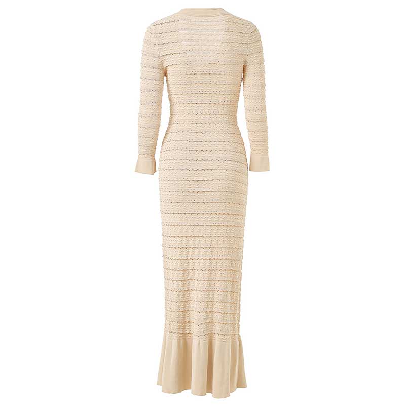 Rhinestone Knit Maxi Dress for Stunning Style