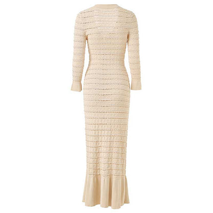 Rhinestone Knit Maxi Dress for Stunning Style