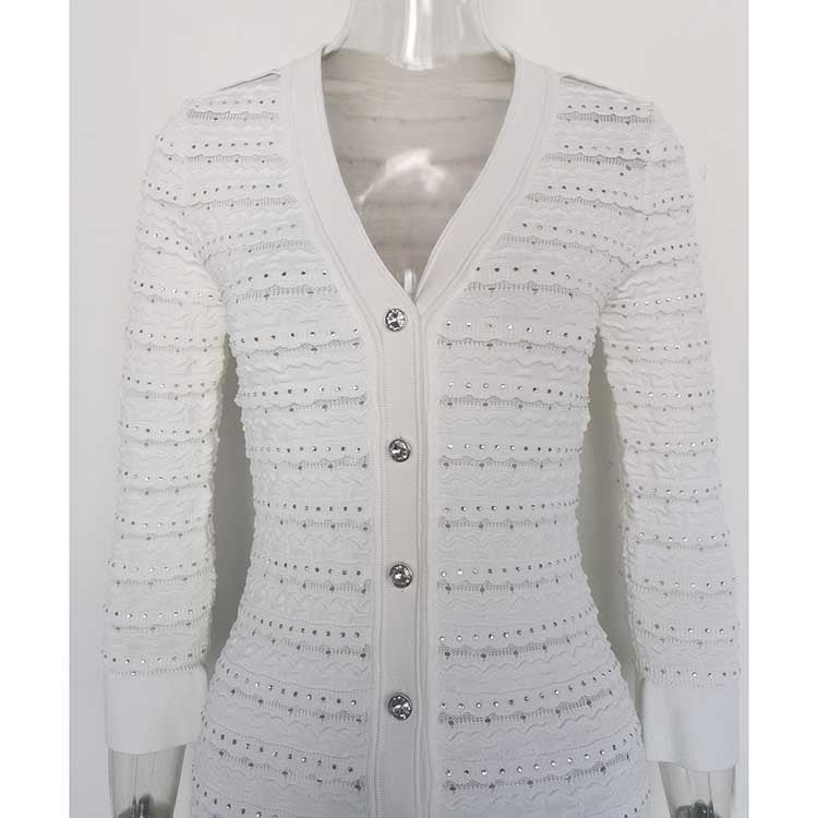 Rhinestone Knit Maxi Dress for Stunning Style