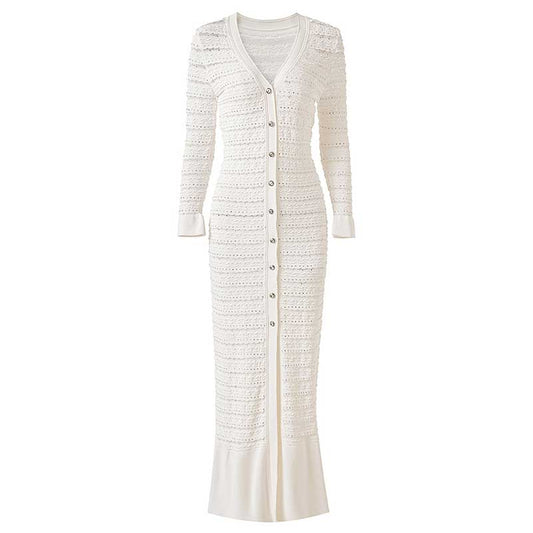 Rhinestone Knit Maxi Dress for Stunning Style