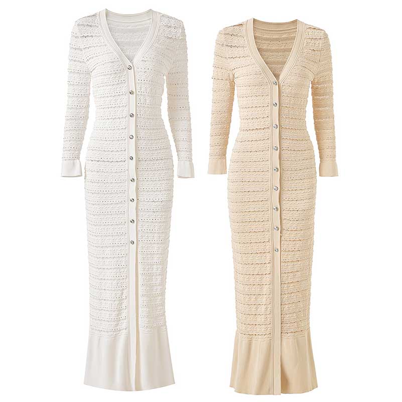 Rhinestone Knit Maxi Dress for Stunning Style