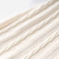 Women's Ribbed-knit Button-up Cream White Midi Dress