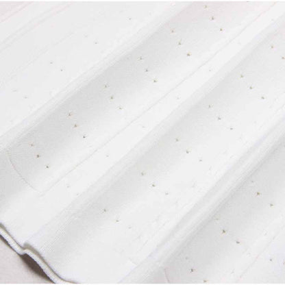 Women's Ribbed-knit Button-up Long Sleeved Midi Dress