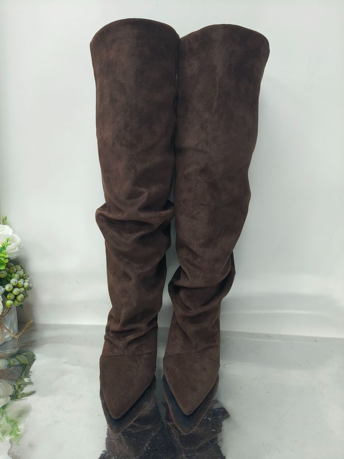 Women's Sexy Knee High Boots with Stiletto Heels