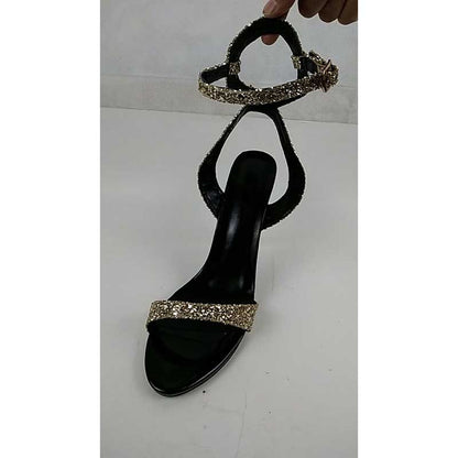 Women's Sparkle High Heels Ankle Straps Pump