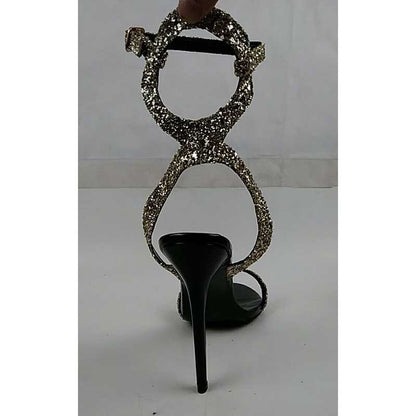 Women's Sparkle High Heels Ankle Straps Pump