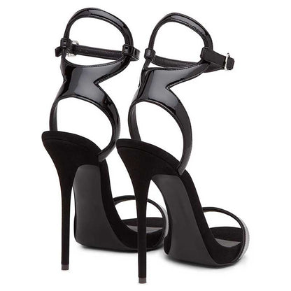 Women's Sparkle High Heels Ankle Straps Pump