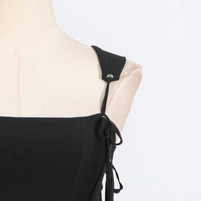 Women's Strapless Mini Dress A Line Lace-Up Short Dress