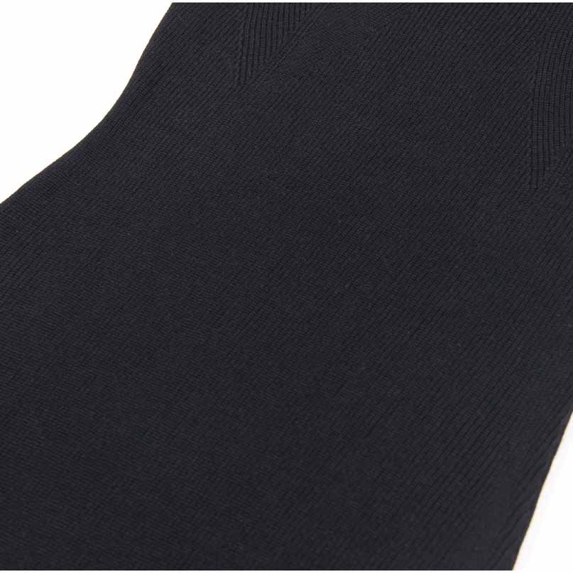 Women's Sweater Dress Black Midi Knitted Dresses