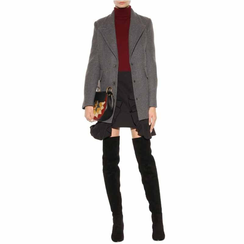 Women‘s Winter Over The Knee Boots Thigh High Suede Boots