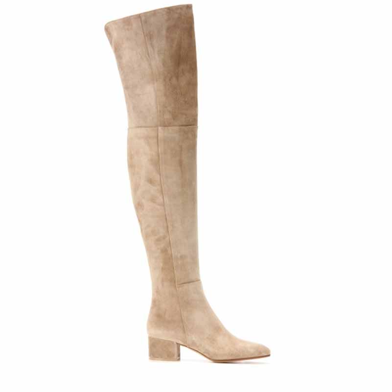 Women‘s Winter Over The Knee Boots Thigh High Suede Boots