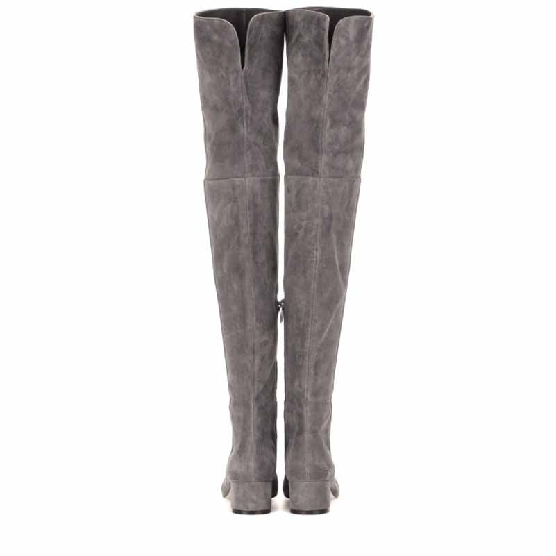 Women‘s Winter Over The Knee Boots Thigh High Suede Boots