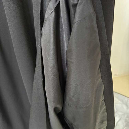 Womens High Collar Black Beaded Long Formal Dress Prom Gown