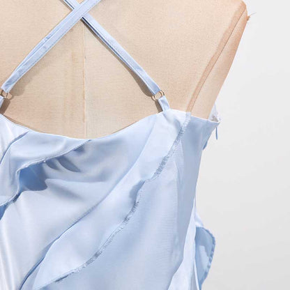 Womens Tiered Ruffle Maxi Dress