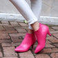 Women's Pointy Toe Ankle Booties Zipper and Kitten Heel Boots