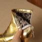 Pointy Toe Cat Heel Ankle Boots US3.5-US14.5