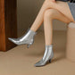 Pointy Toe Cat Heel Ankle Boots US3.5-US14.5