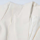 Women's Ruffled Blazer One Button Ivory Coat