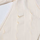 Women's Ruffled Blazer One Button Ivory Coat