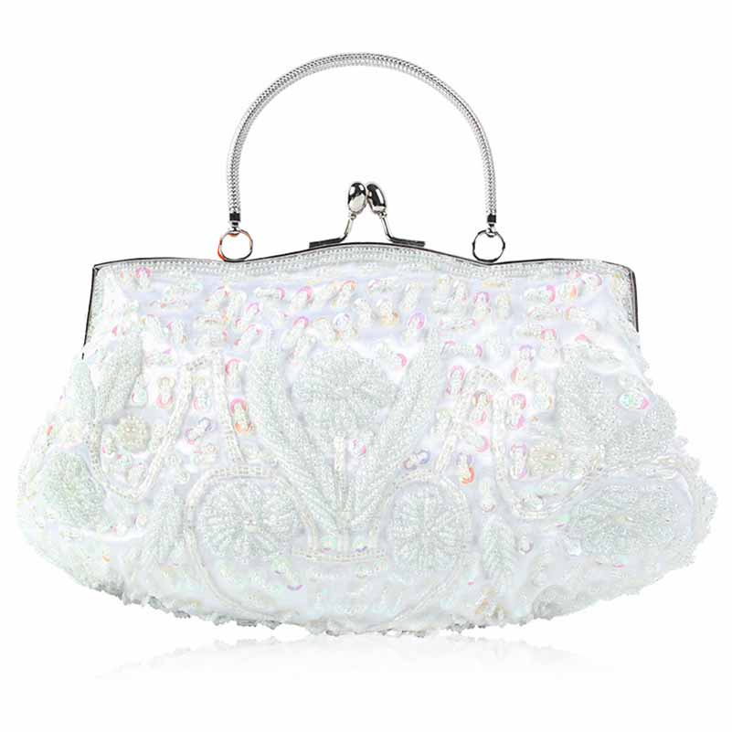 Beaded Evening Clutch Bag Vintage Wedding Cocktail Party Handbag