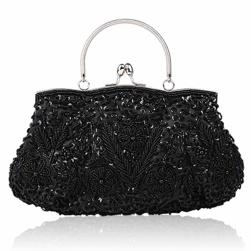 Beaded Evening Clutch Bag Vintage Wedding Cocktail Party Handbag