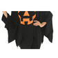 Halloween Party Costume Pumpkin Witch Cosplay Elf Black Cloak Set 3 pieces
