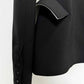 Womne's Black / White Jacket 2 patch Pockets Blazer
