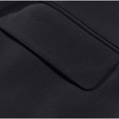 Women's Crystal Blazer Black V Neck Sleeves Jacket Coat