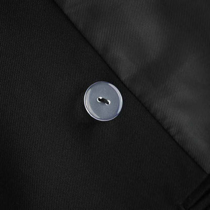 Women’s Black Blazer Coat with Metal Lock Closure – Edgy Classic Tailoring