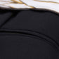 Women Double Breasted Black Blazer Dress Beltted Formal Lapel V-neck Coat