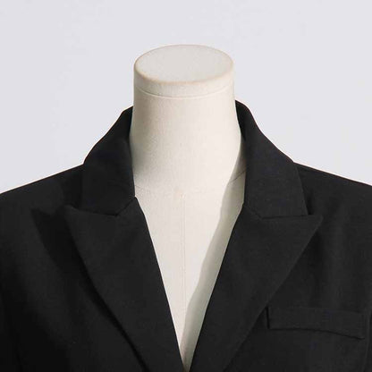 Women's Black Crystal-embellished Blazer Dress