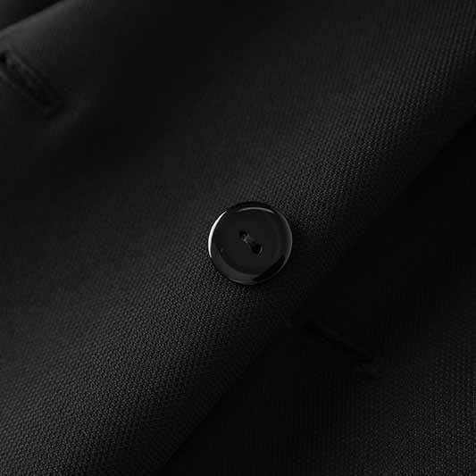 Double Breasted Black Blazer with Beaded Detailing – Chic, Tailored & Trendy