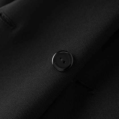 Double Breasted Black Blazer with Beaded Detailing – Chic, Tailored & Trendy