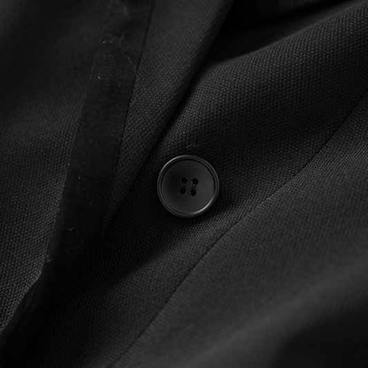 Double Breasted Black Blazer with Beaded Detailing – Chic, Tailored & Trendy