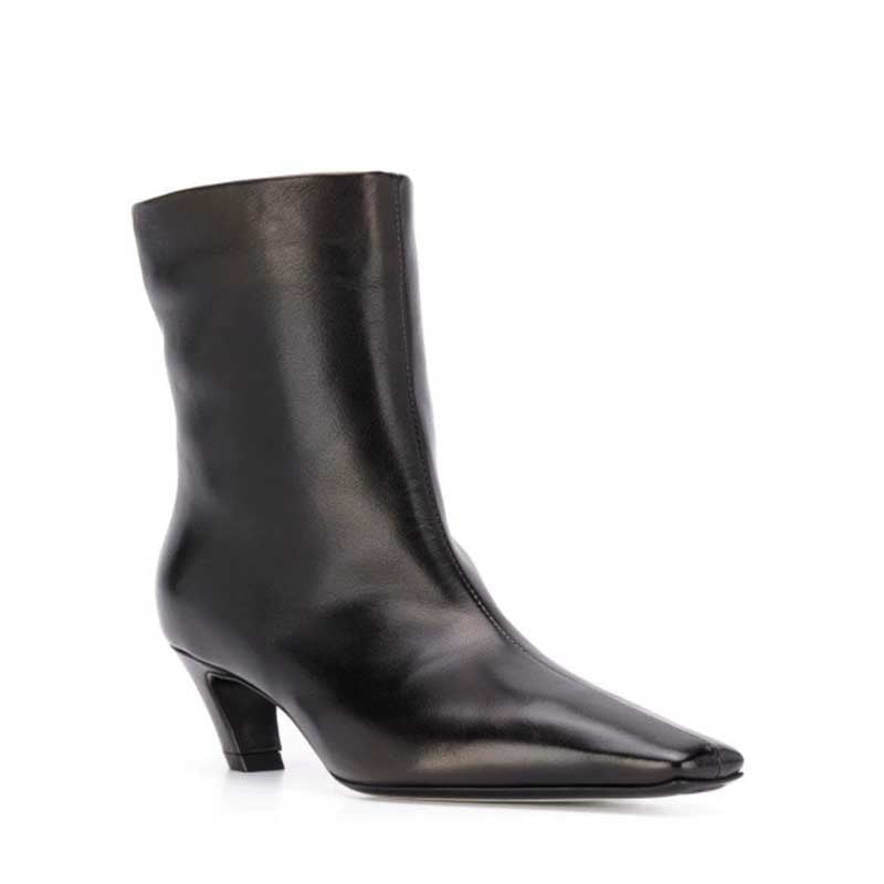 Women's Heeled Black Ankle Boots