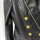 Women's Zipped Biker Jacket Short Leather Jacket