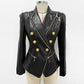 Women's Zipped Biker Jacket Short Leather Jacket