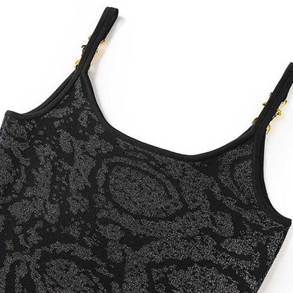 Knit Midi Black Dress